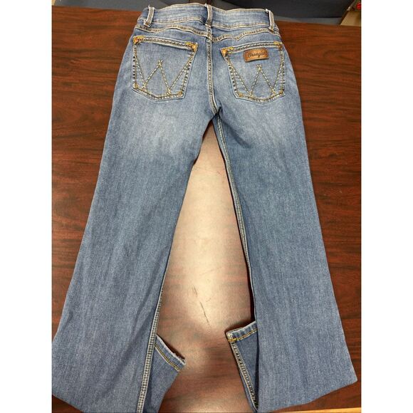 Wrangler Boot Cut Mid Rise Jeans Size 5/6x34 - Picture 3 of 8